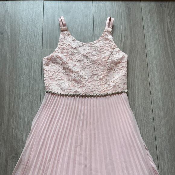 Speechless Girls' Sleeveless Maxi Party Dress with Pleated Skirt sz 7 Pink/fairy - Picture 3 of 13